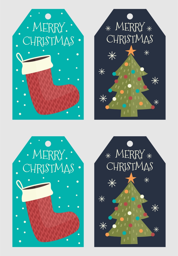 Merry Christmas Tags Printable Free
