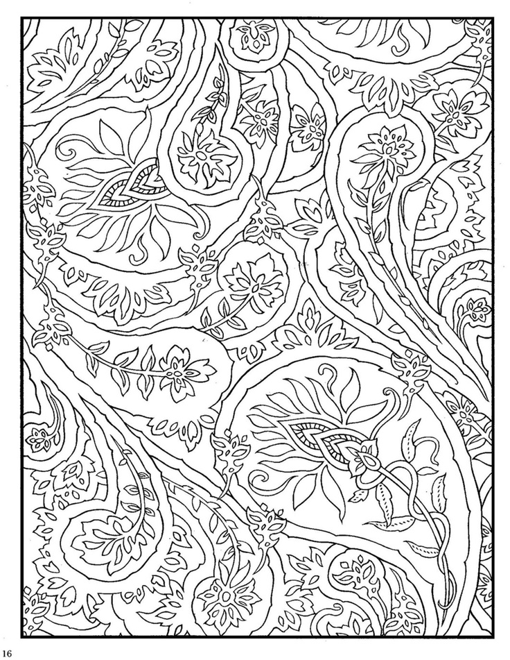 8 Best Images of Printable Coloring Designs - Free Flower Coloring ...