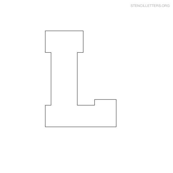 7 Best Images of Printable Block Letter L Stencil - Printable Block ...