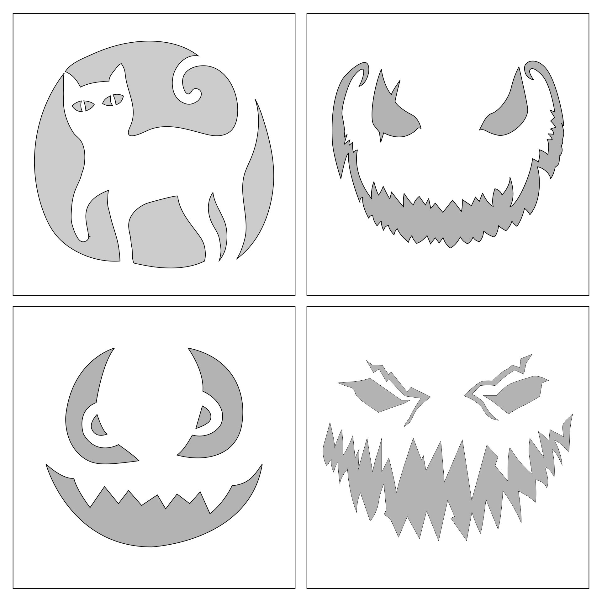 Halloween Pumpkin Templates - 15 Free PDF Printables | Printablee