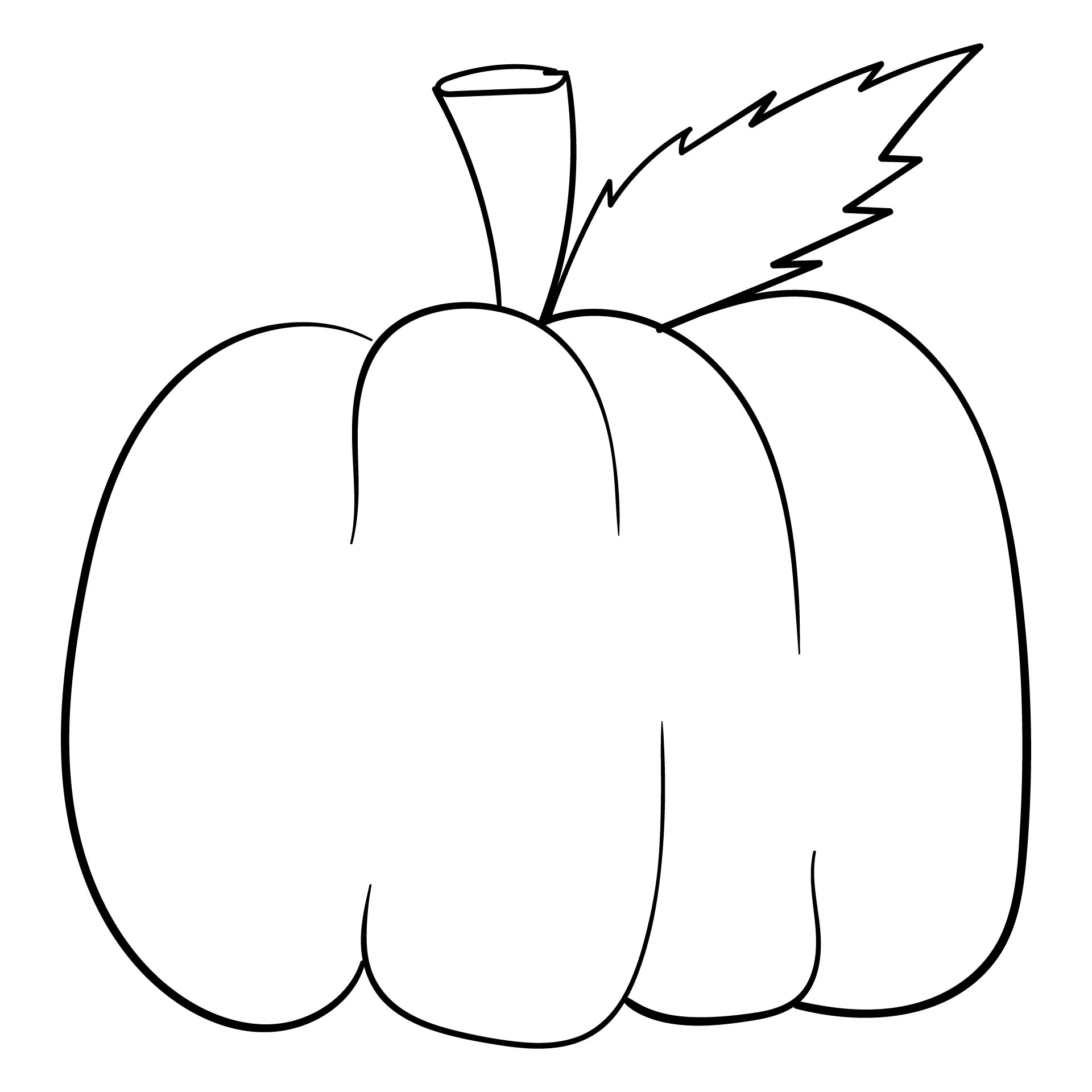  Printable Halloween Pumpkin Coloring Template