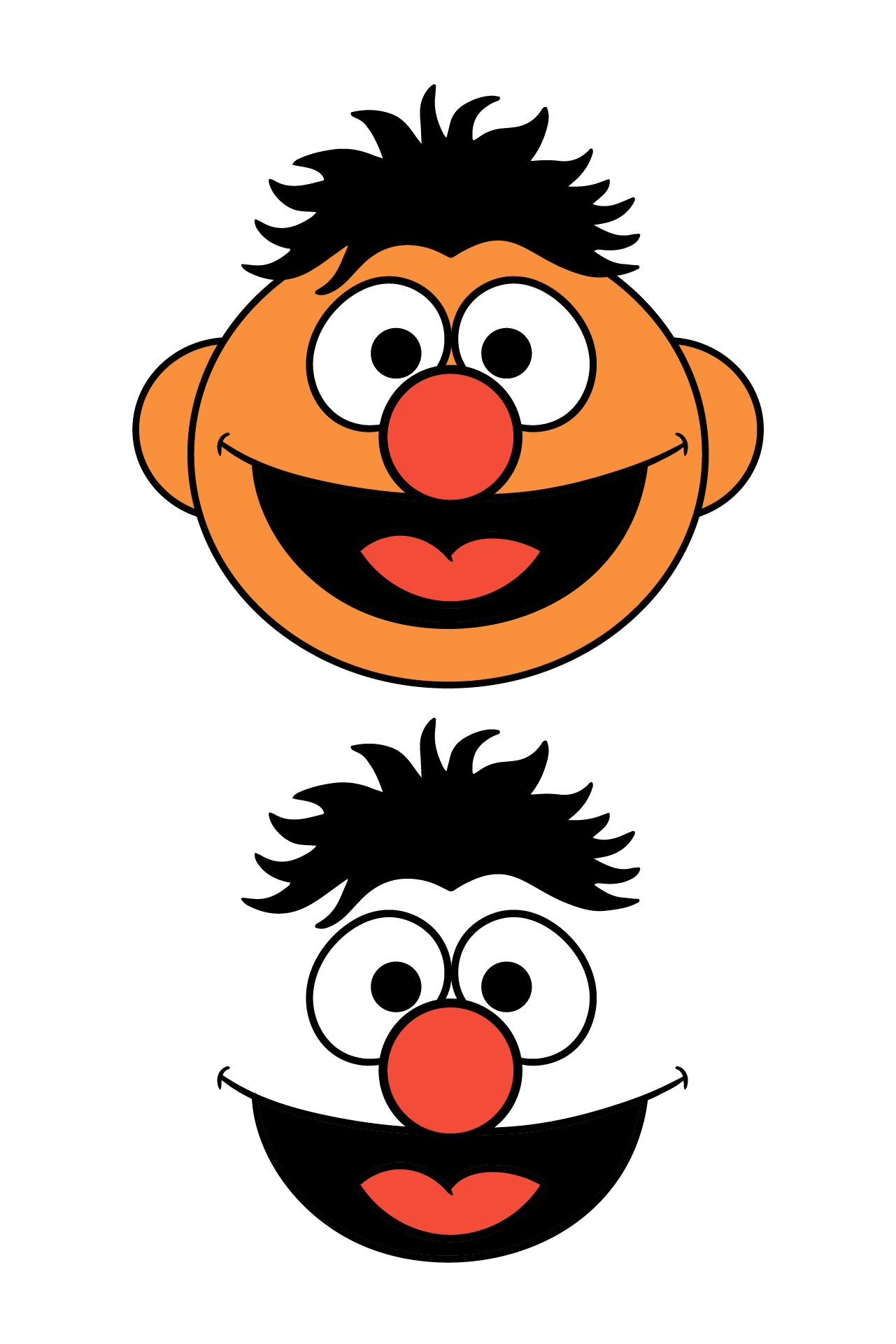 10 best sesame street face templates printable printablee com