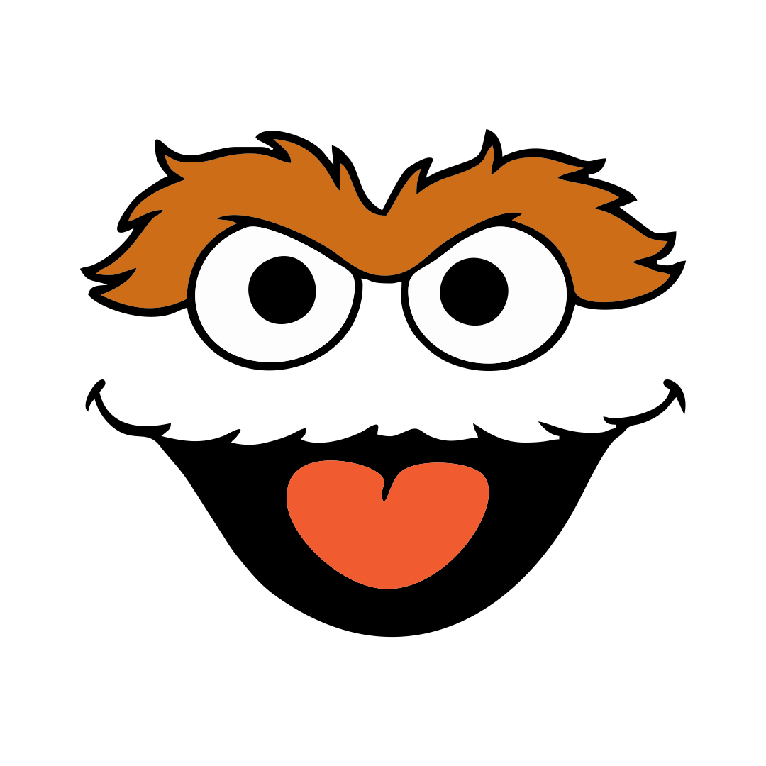Sesame Street Oscar the Grouch Face Template