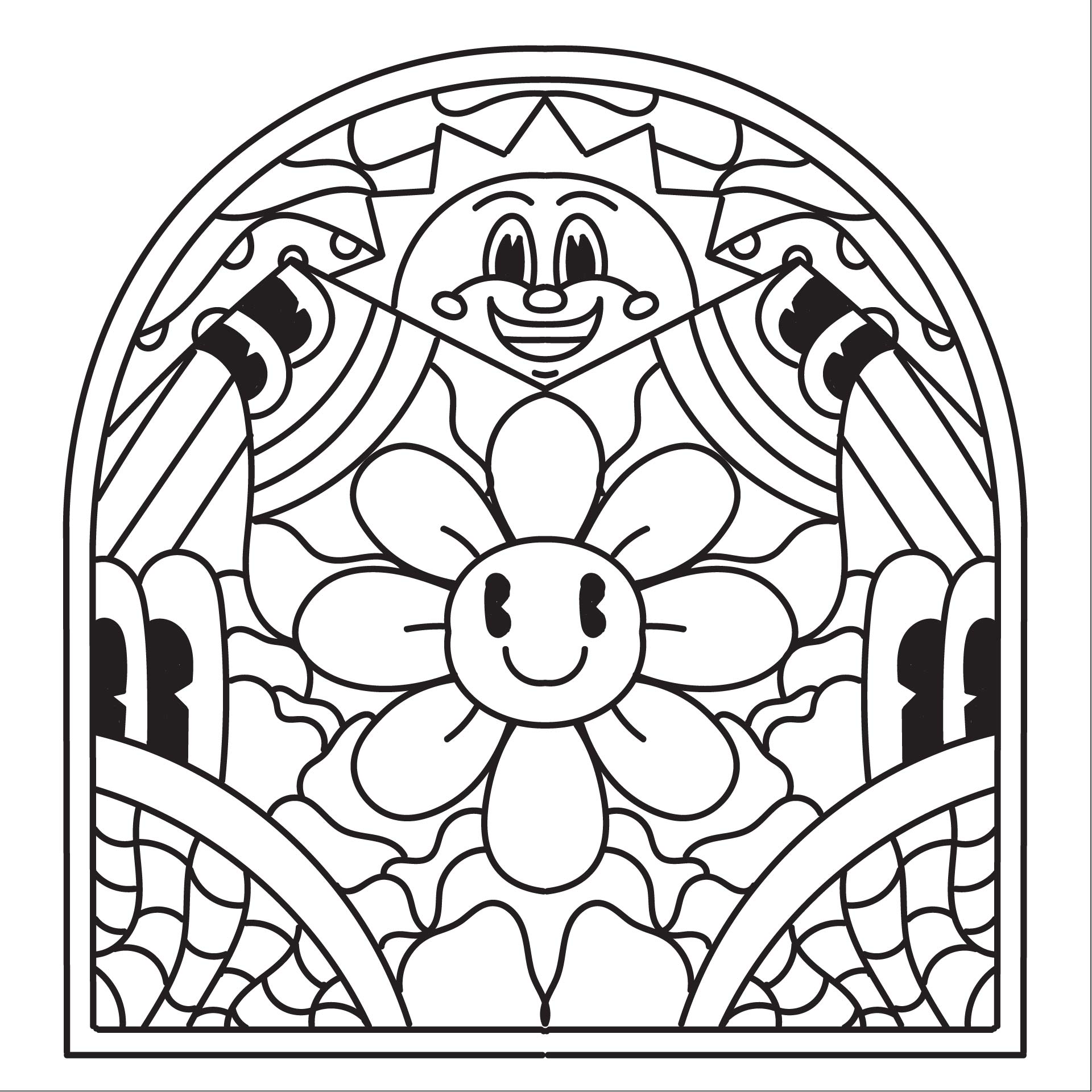 Stained Glass Coloring Pages Free 10 Free PDF Printables Printablee stained-glass-coloring-pages-free-10-free-pdf-printables-printablee