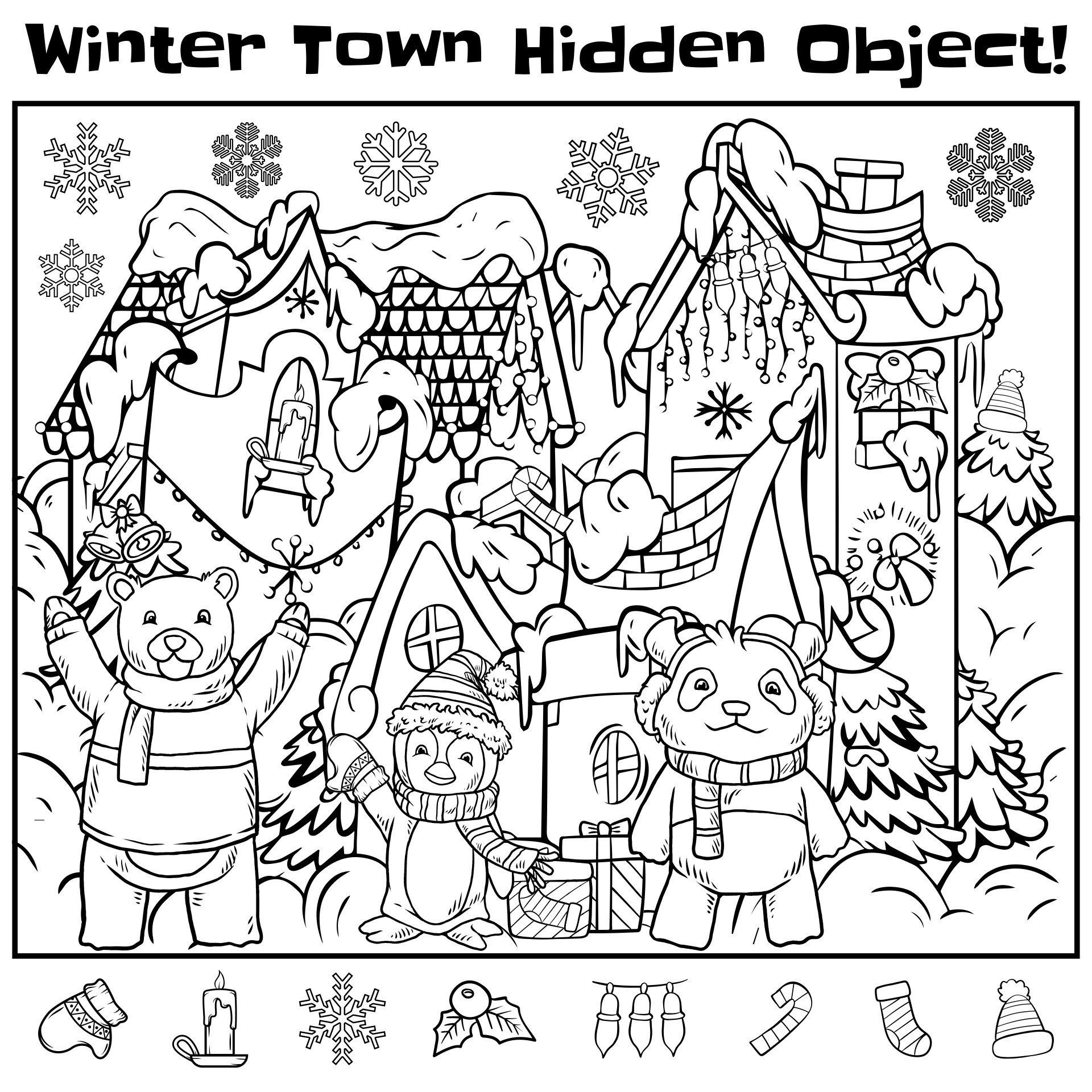 Winter Hidden Objects Printables