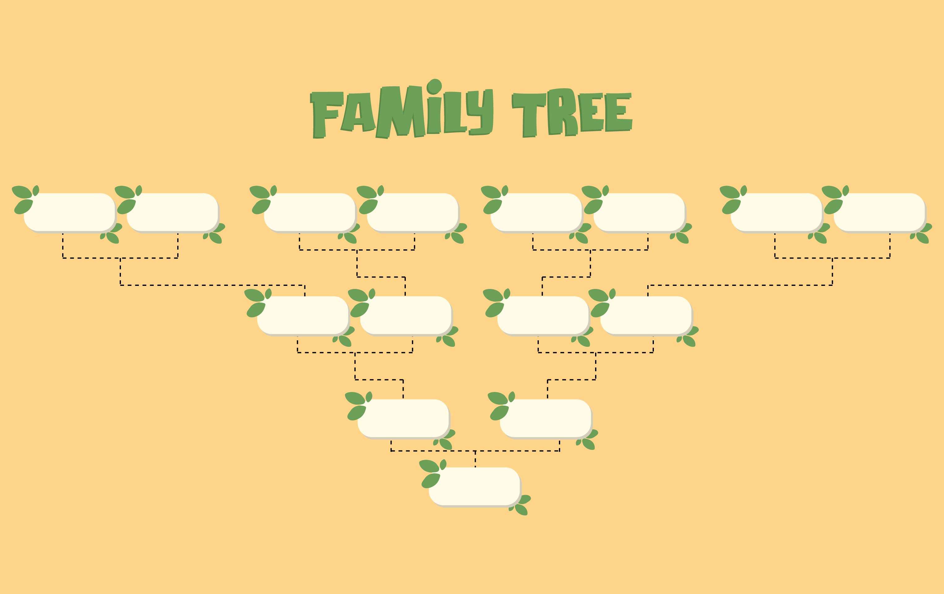 Blank Family Tree Chart Template