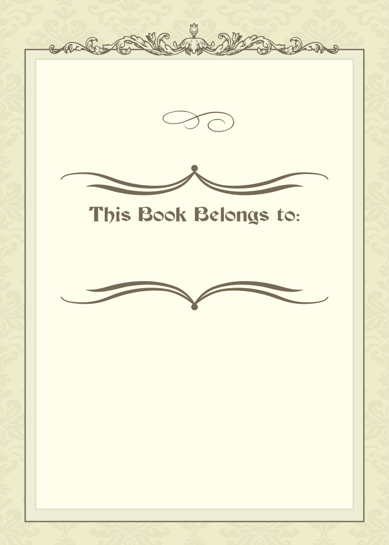 21 Best Free Printable Bookplate Templates - printablee.com Intended For Bookplate Templates For Word