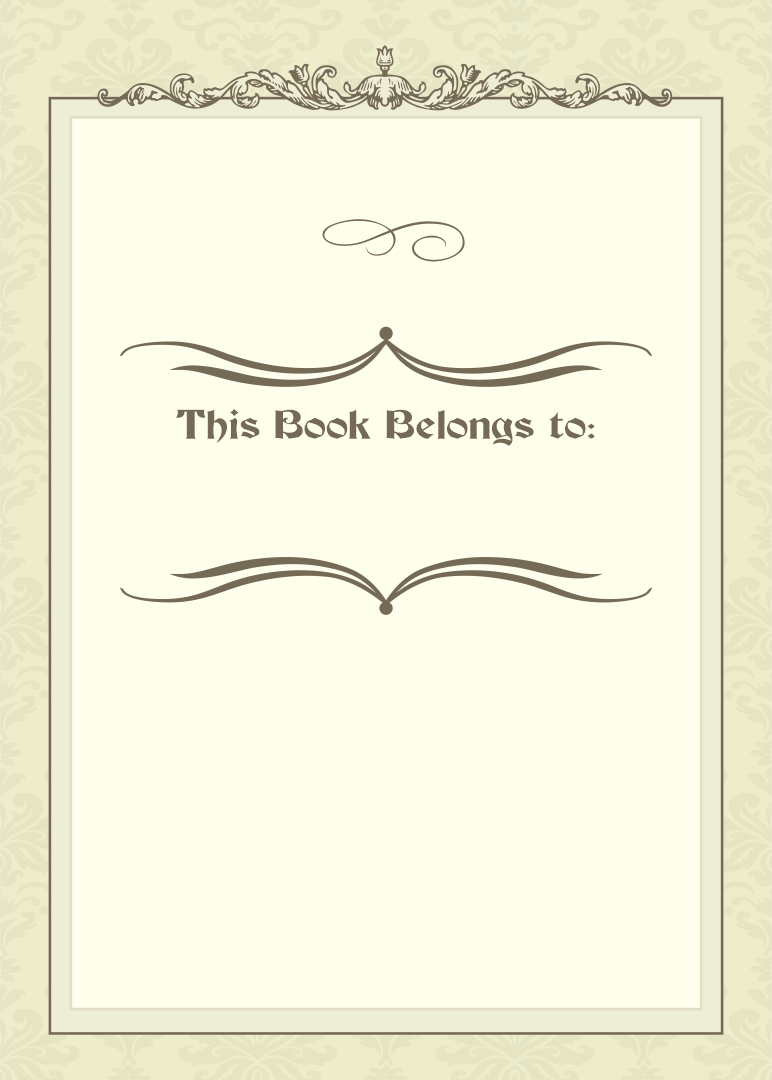 Editable Bookplate Free Printable Bookplate Template Word