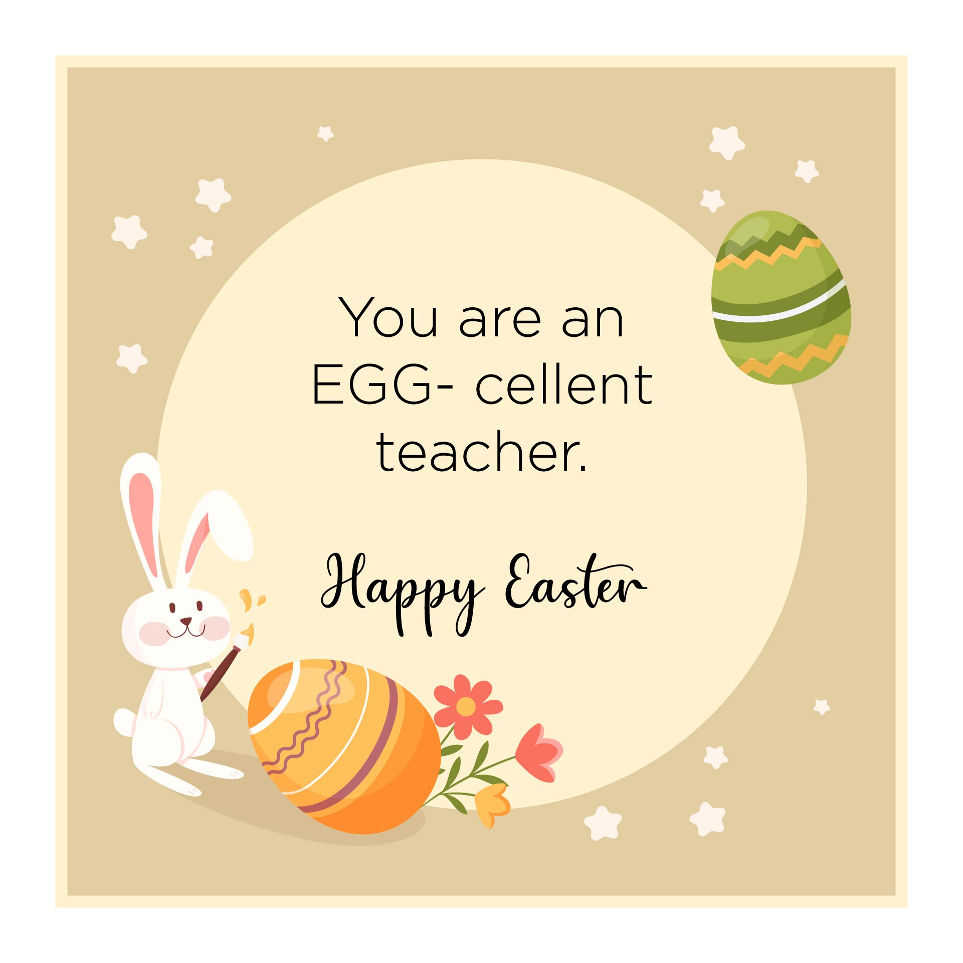 Easter Teacher Gift Tag Printables