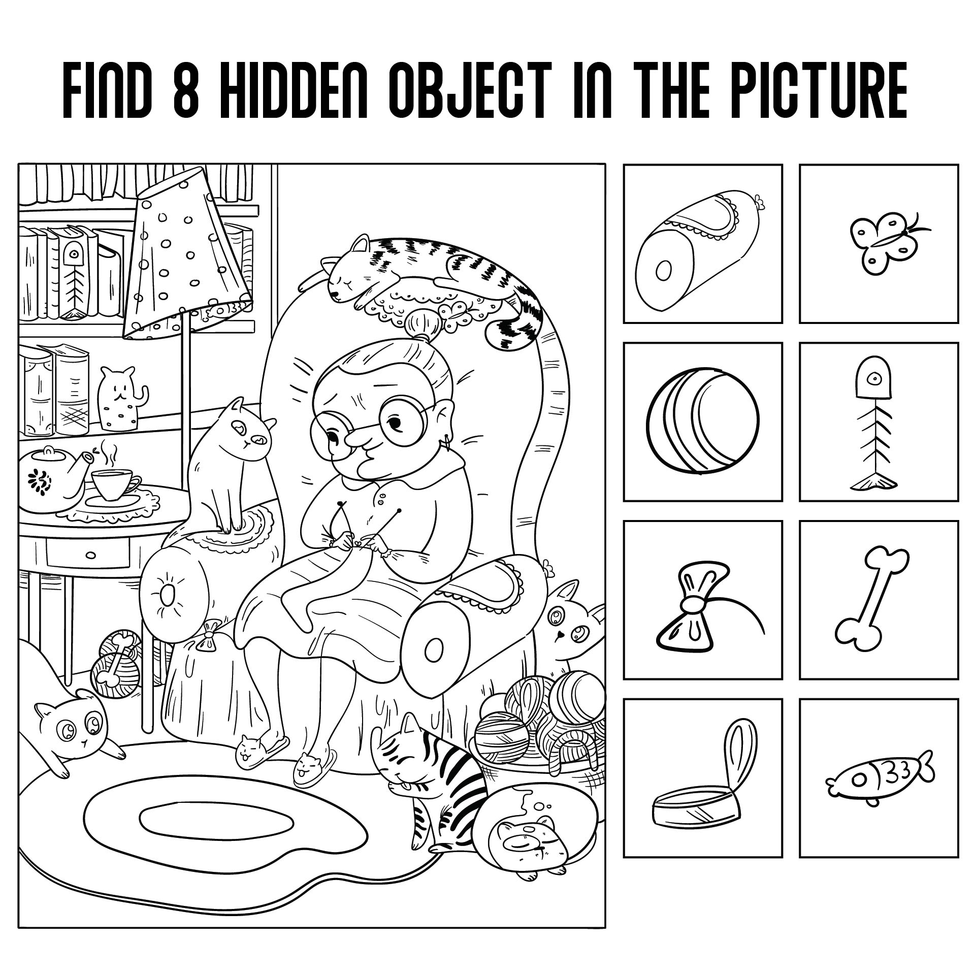 Easy Hidden Pictures Printables - Printable World Holiday