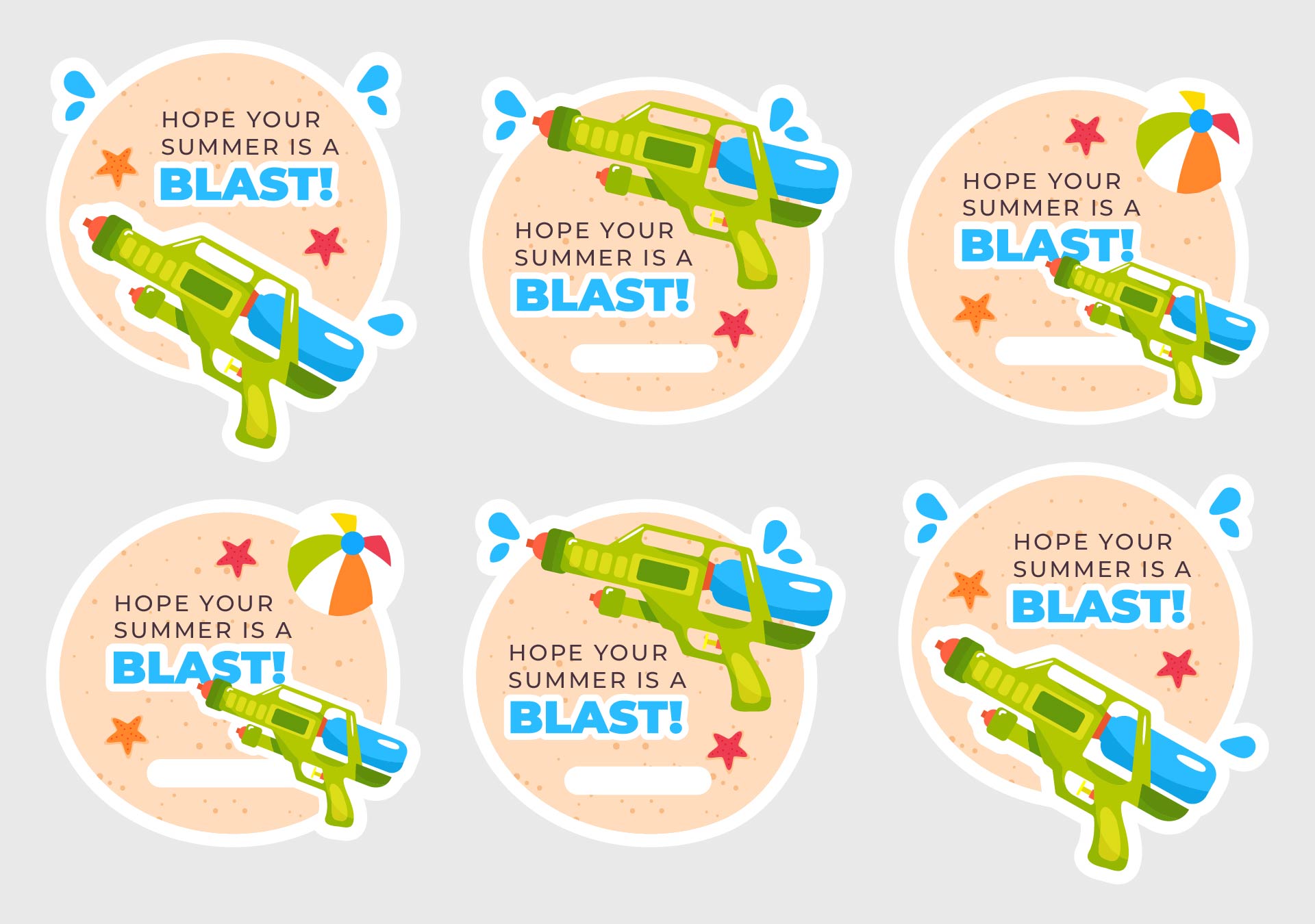 Summer Blast Tag Printable