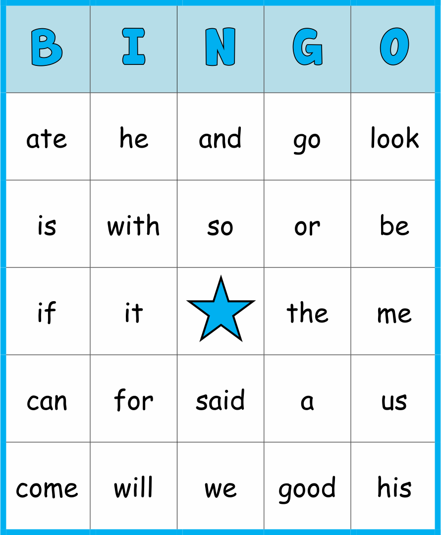 Free Printable Sight Word Bingo Cards Free Printable Templates