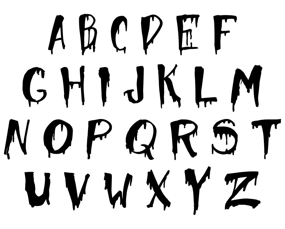 font for spooky writing