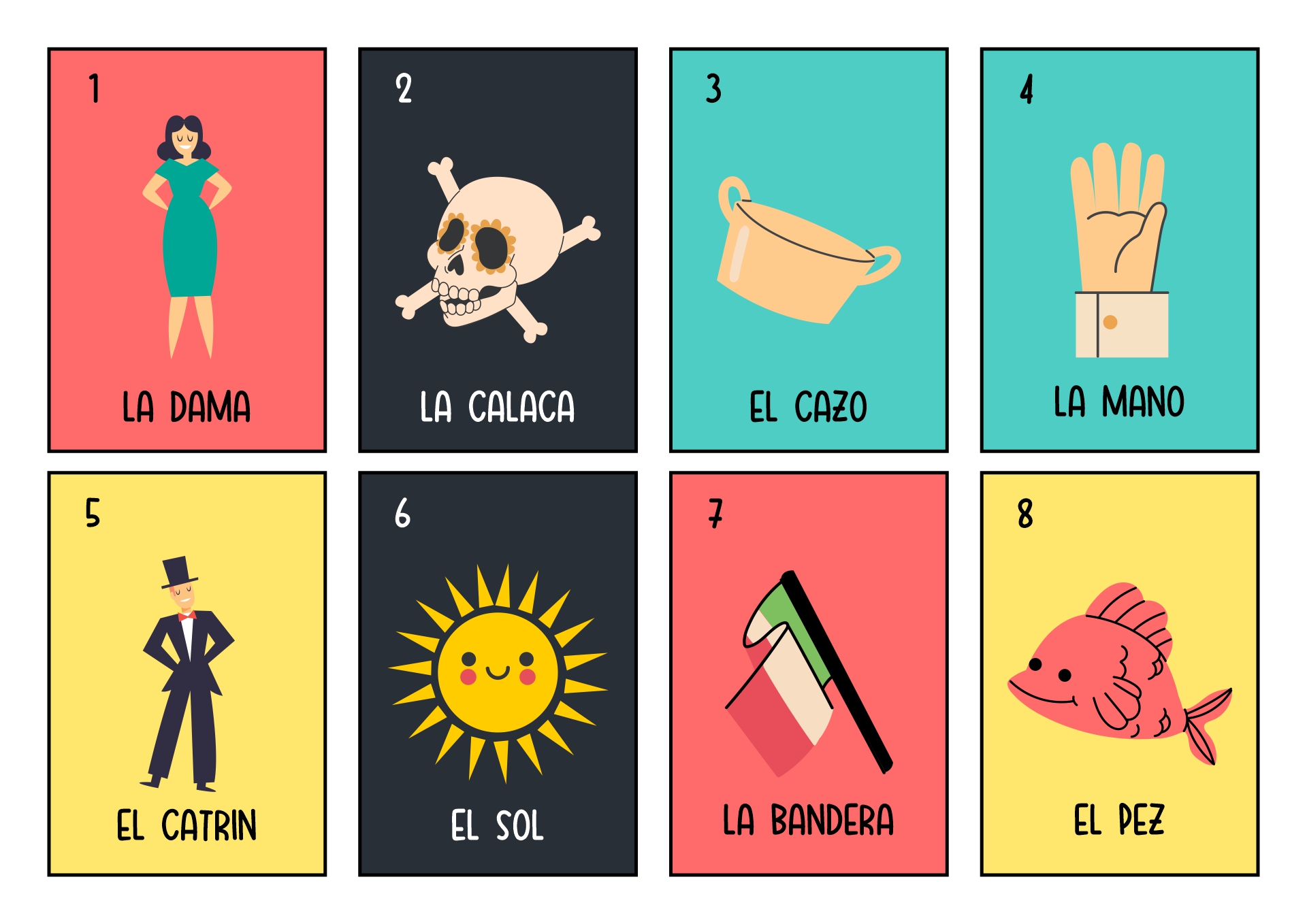 10 Best Mexican Bingo Cards Free Printable Printablee Com