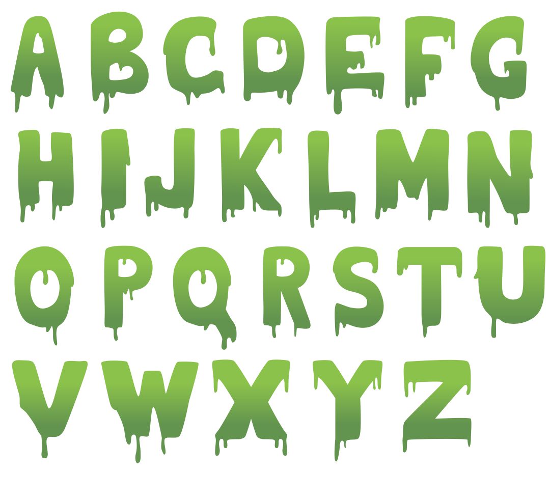 spooky alphabet font