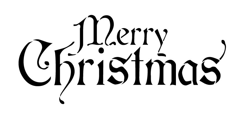 4 Best Images of Stencil Christmas Words Printable - Free Printable ...