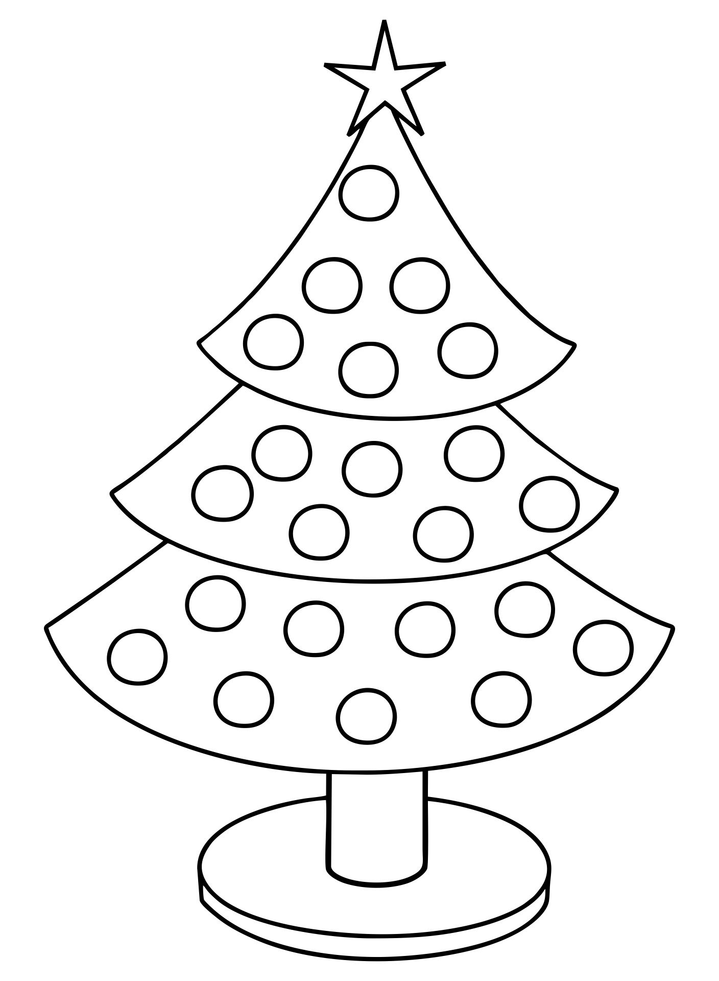5 Best Printable Christmas Tree Craft PDF For Free At Printablee printable-christmas-tree-cut-out
