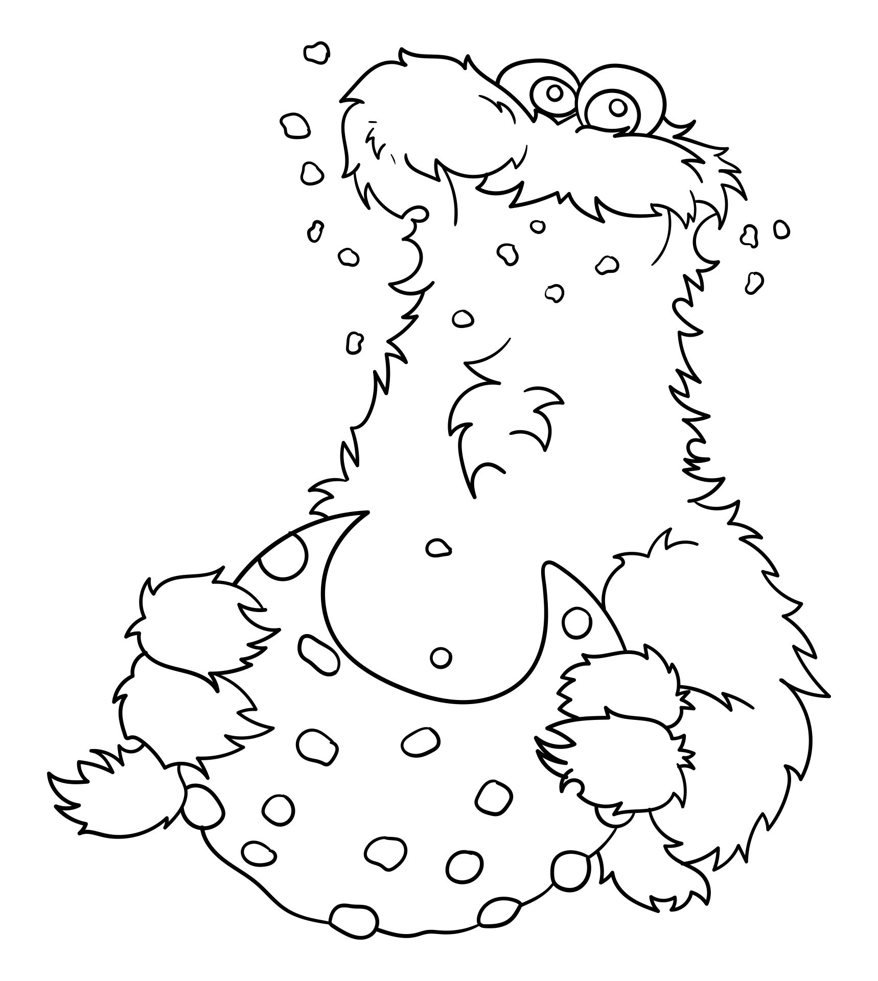 Cookie Monster Coloring Pages Printable