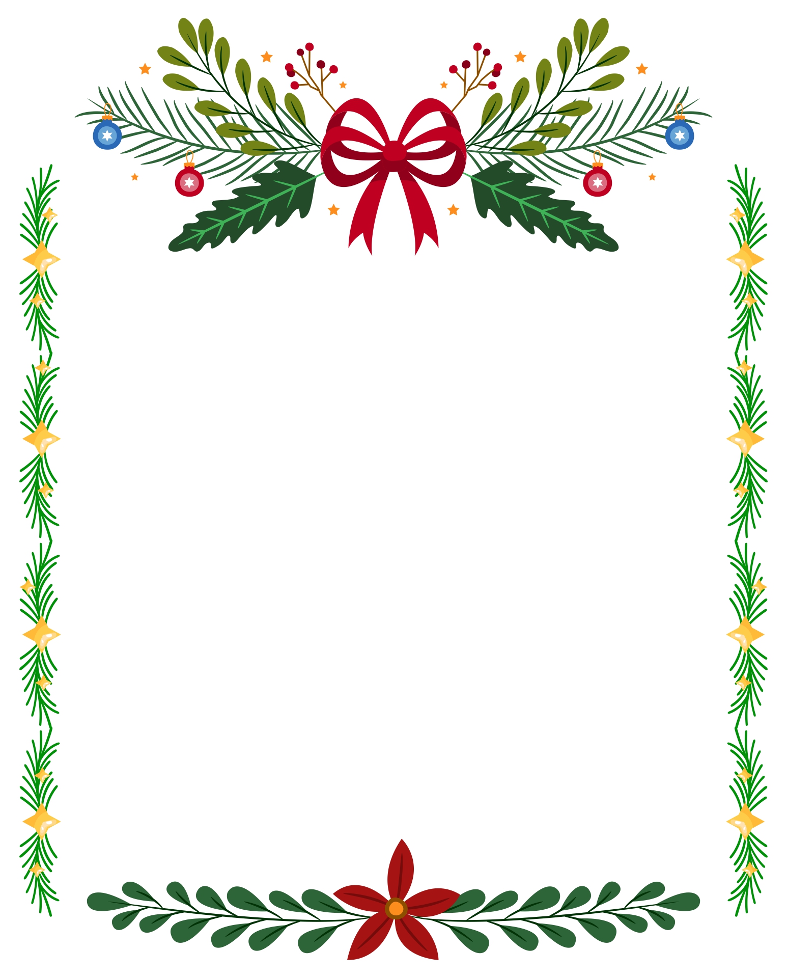 10-best-printable-christmas-borders-landscape-printablee