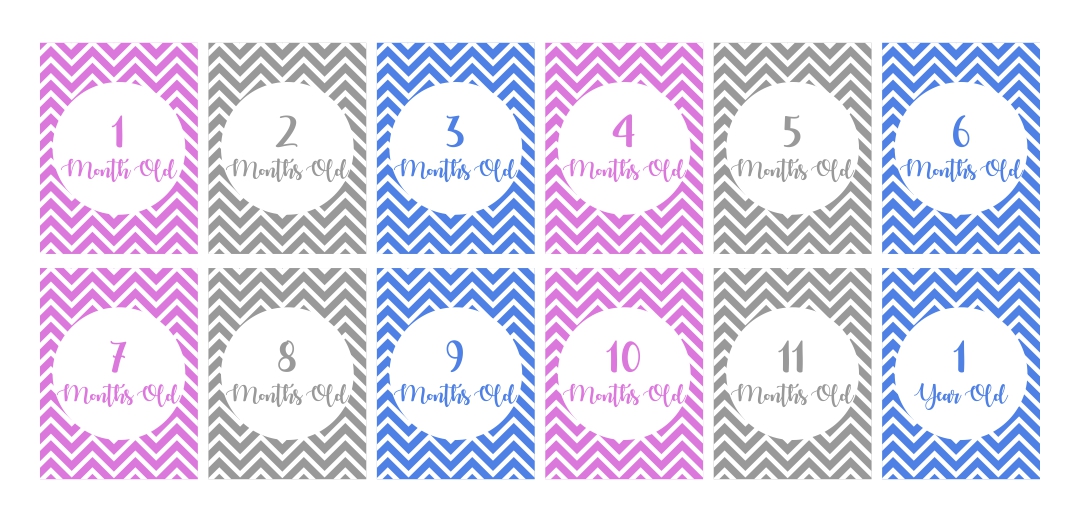  Printable Baby Monthly Signs