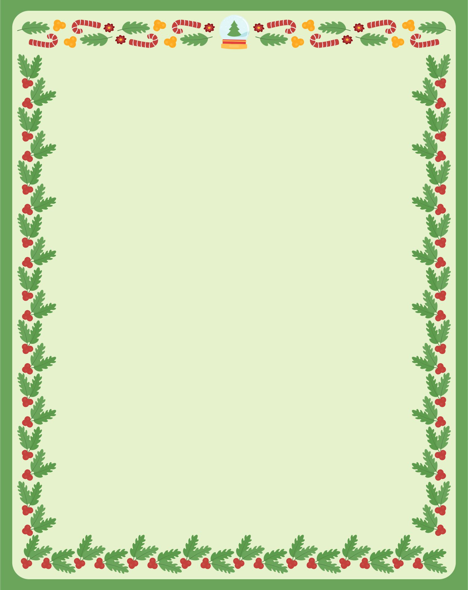 15 Best Free Printable Christmas Borders For Flyers
