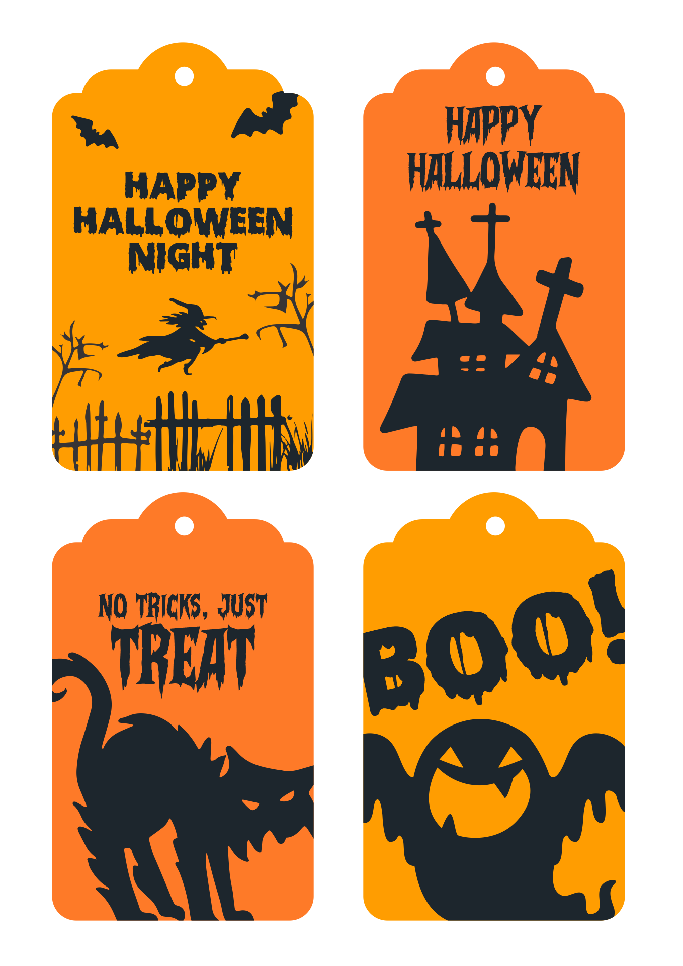 Printable Halloween Candy Tags