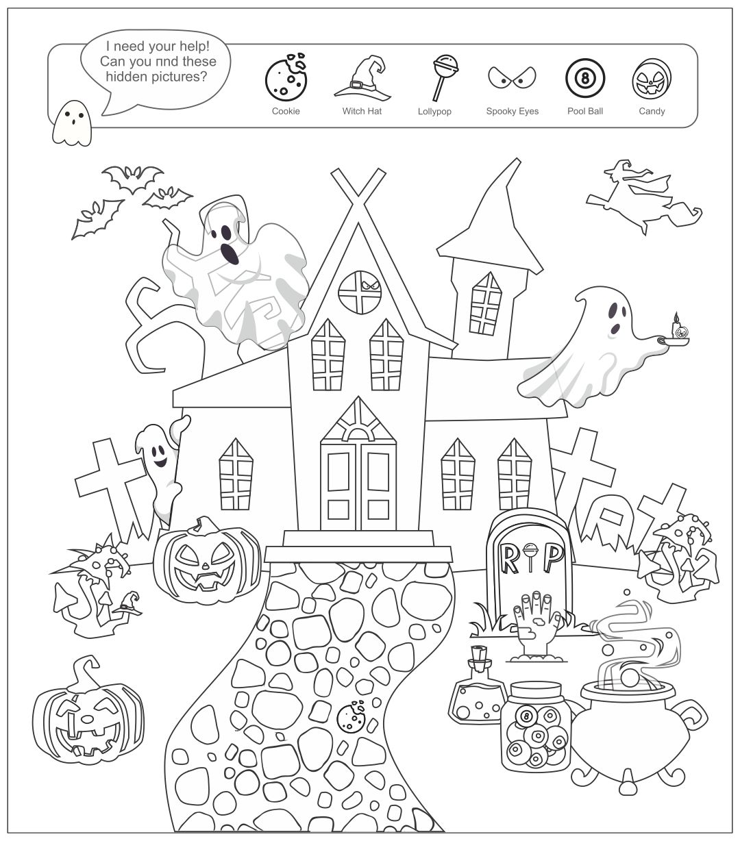 15 Best Halloween Hidden Picture Printable PDF For Free At Printablee