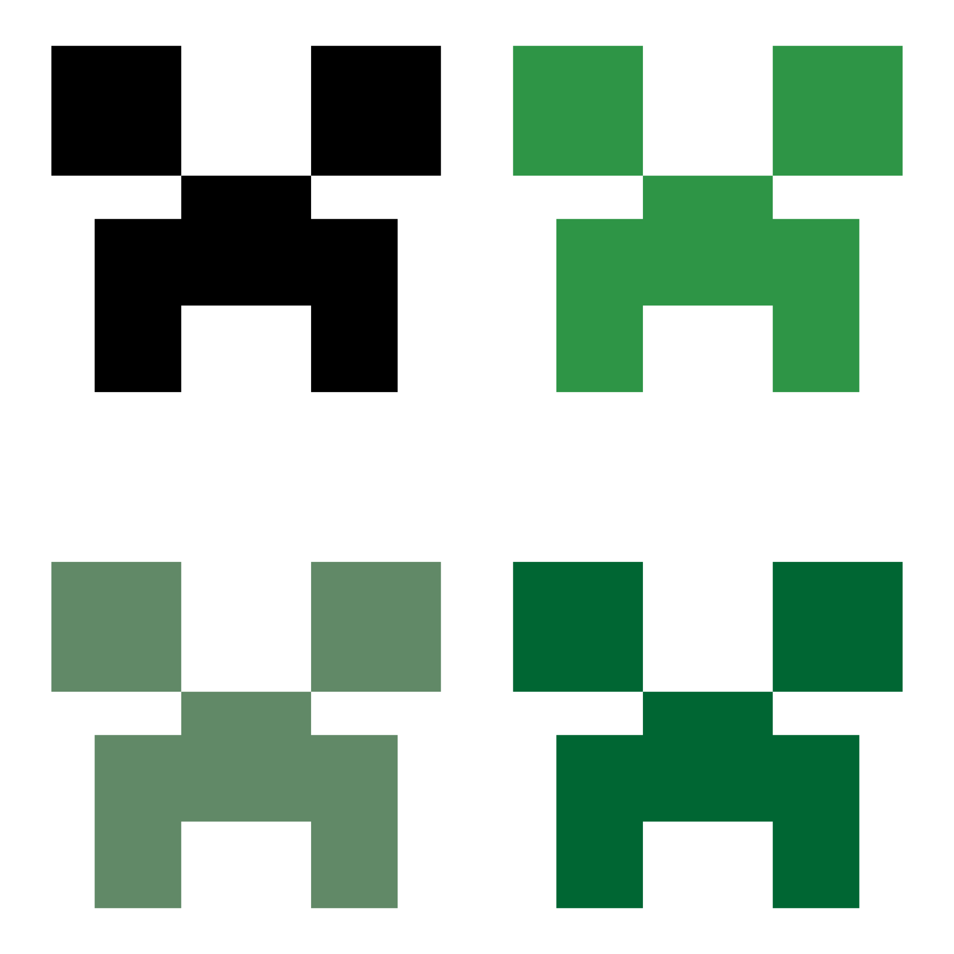 minecraft creeper head template