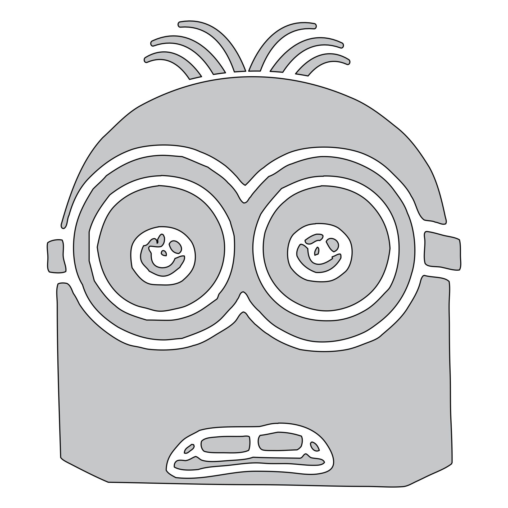 6 Best Minion Pumpkin Stencil Printable PDF for Free at Printablee