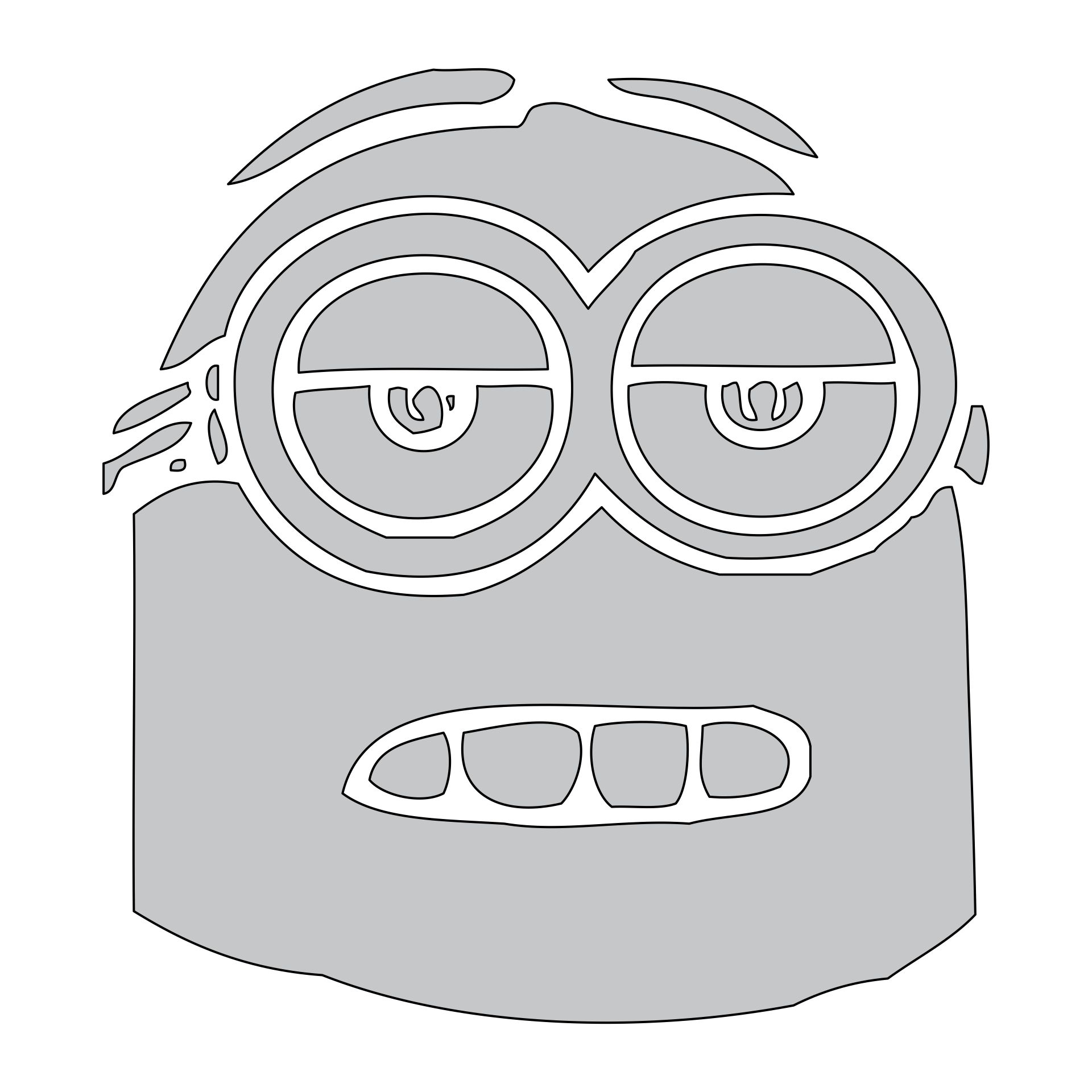 6 Best Minion Pumpkin Stencil Printable PDF for Free at Printablee