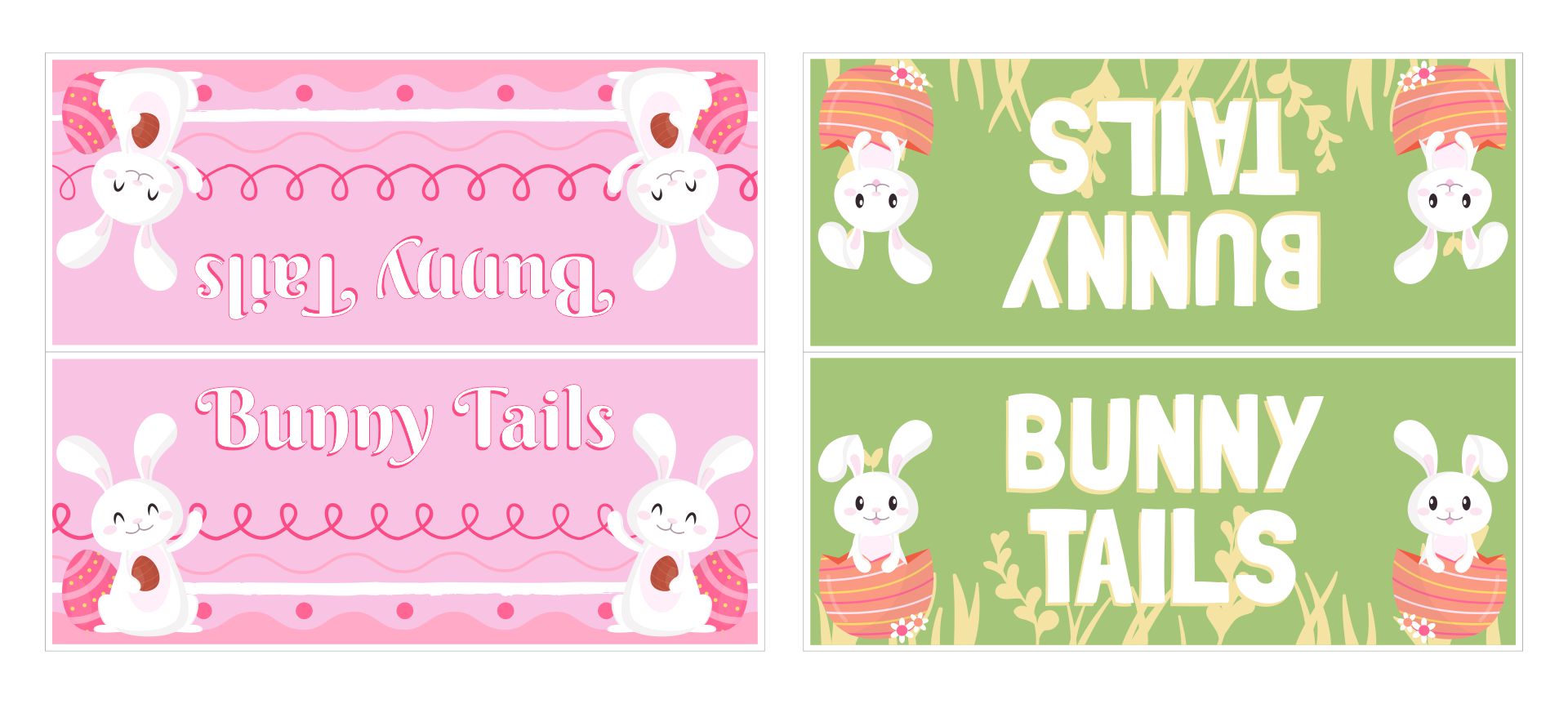 Printable Easter Tags Bunny Tails