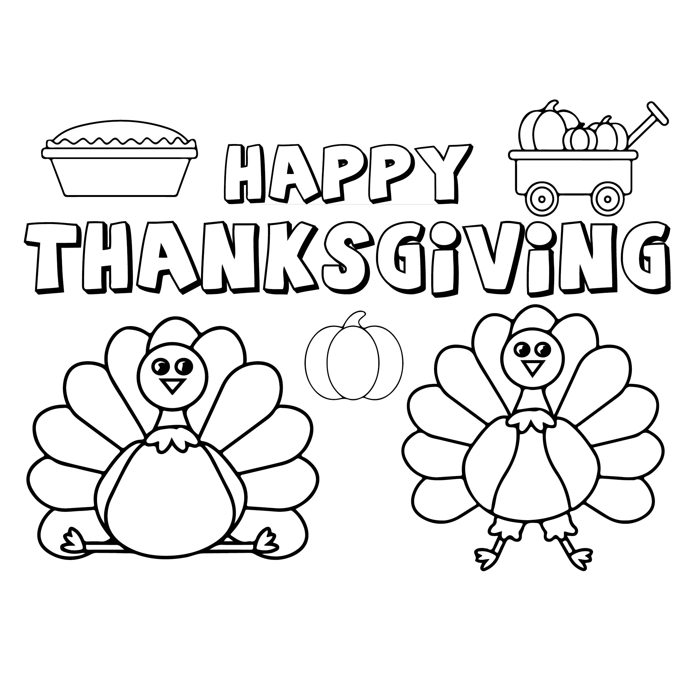 7 Best Printable Thanksgiving Placemats To Color
