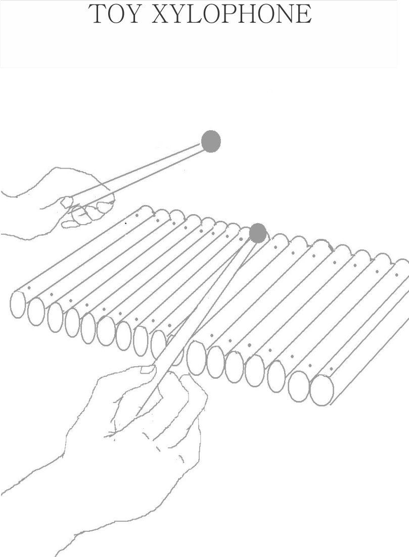 Xylophone Coloring Pages Printable