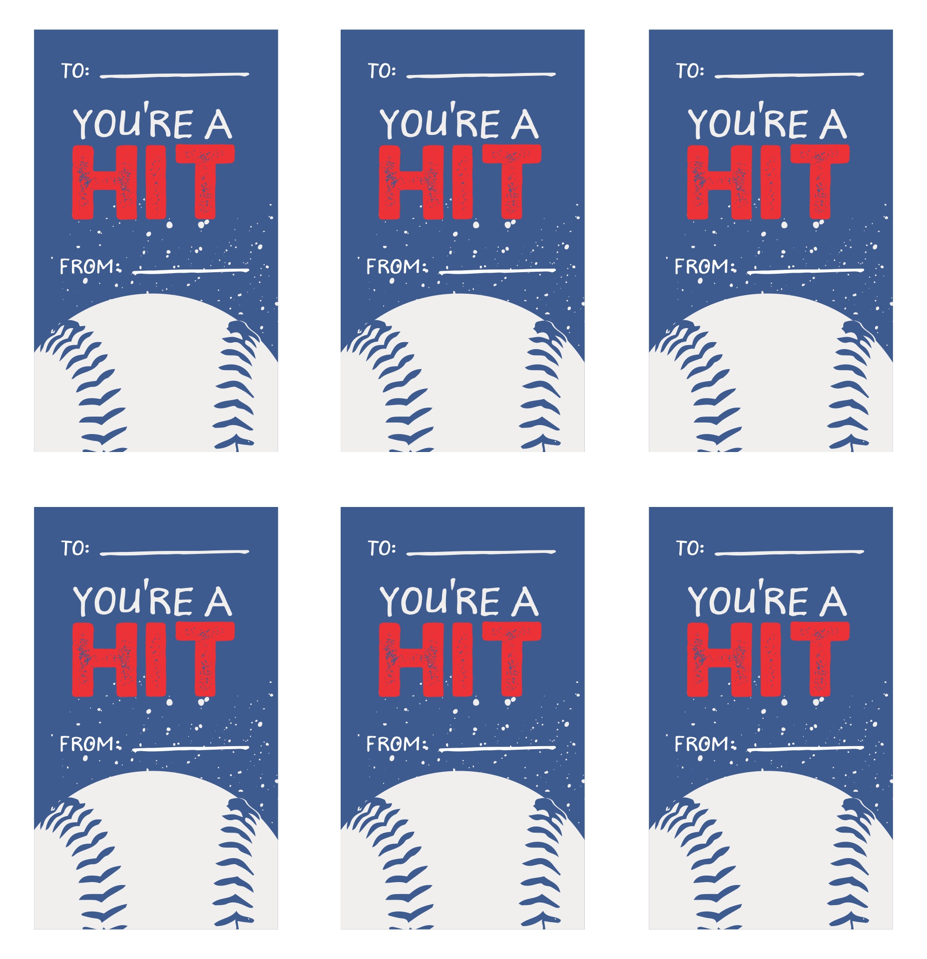 Baseball Valentine Card