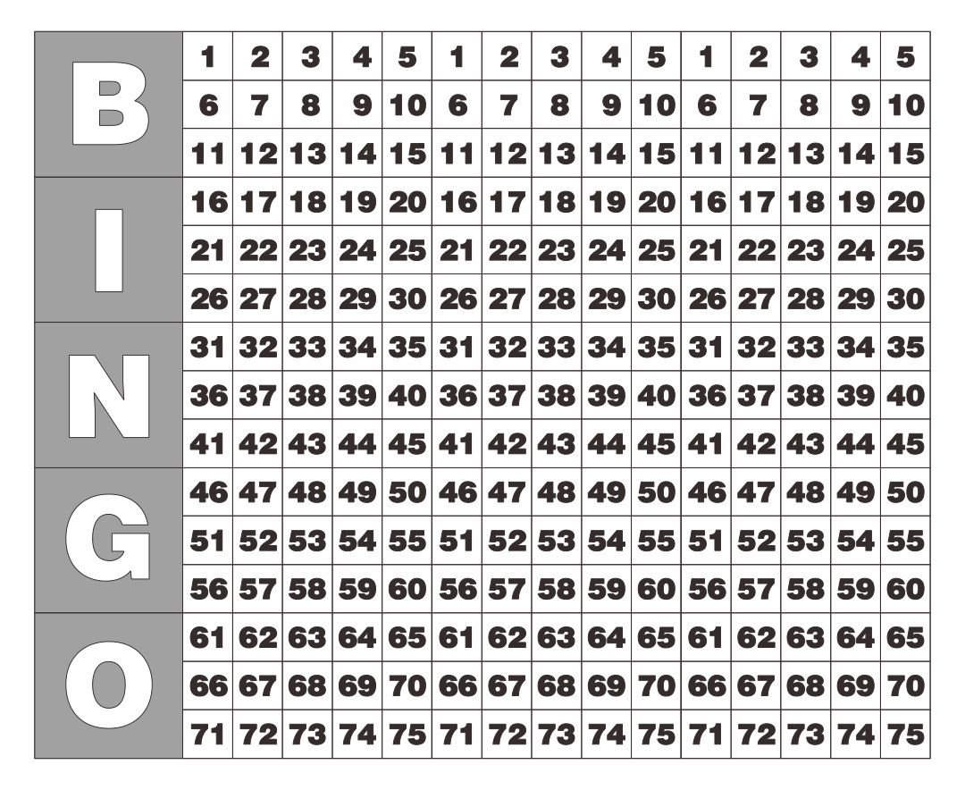 Bingo Calls For All Numbers