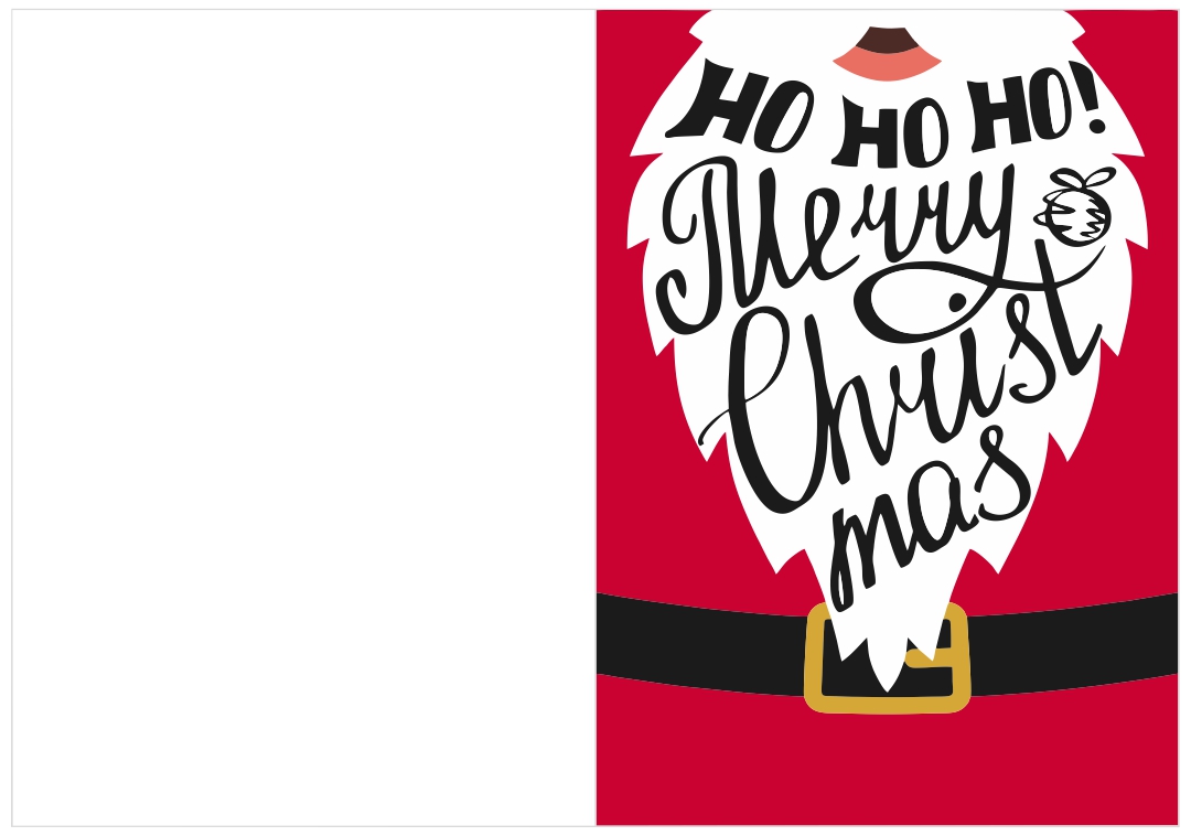 Christmas Card Templates Printable