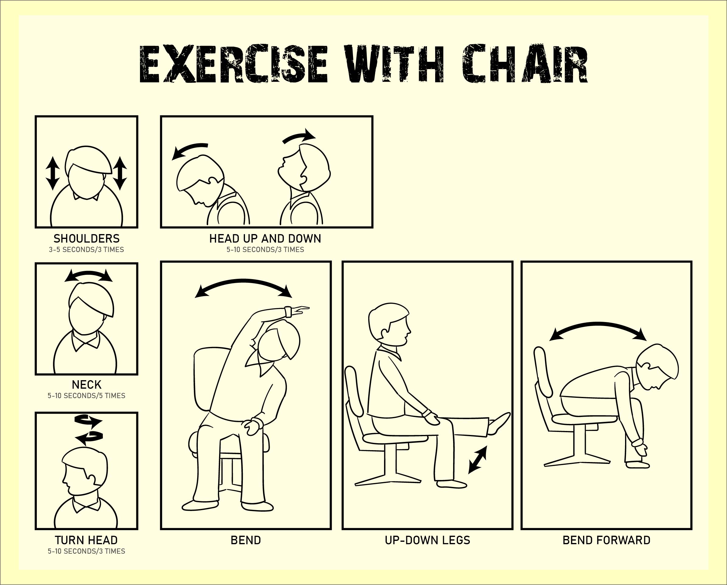 Chair Exercises For Seniors - 20 Free PDF Printables | Printablee