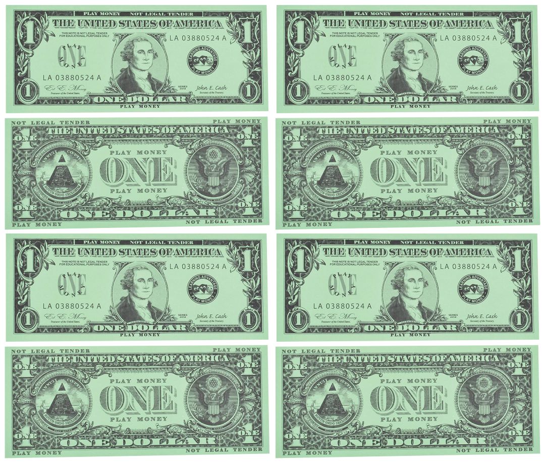 Fake Play Money Printable