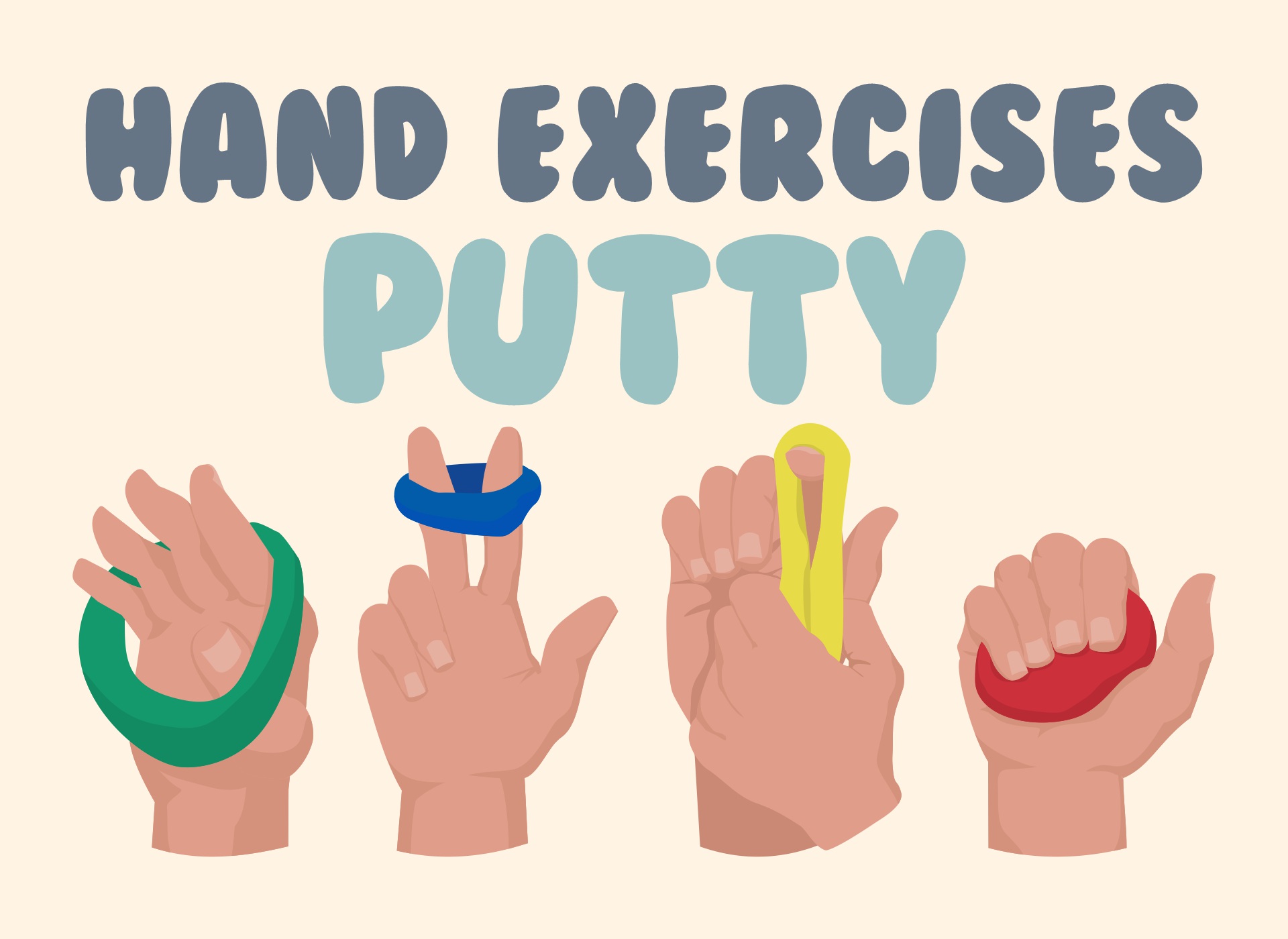 Hand Exercises Putty