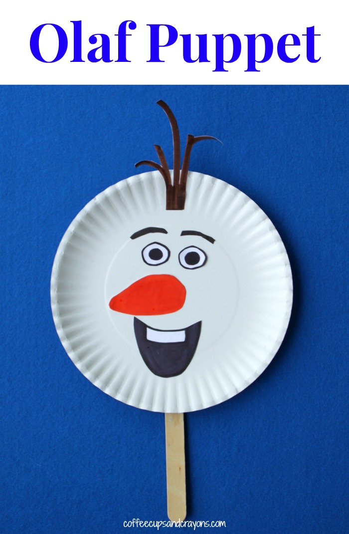 Olaf Paper Plate Craft