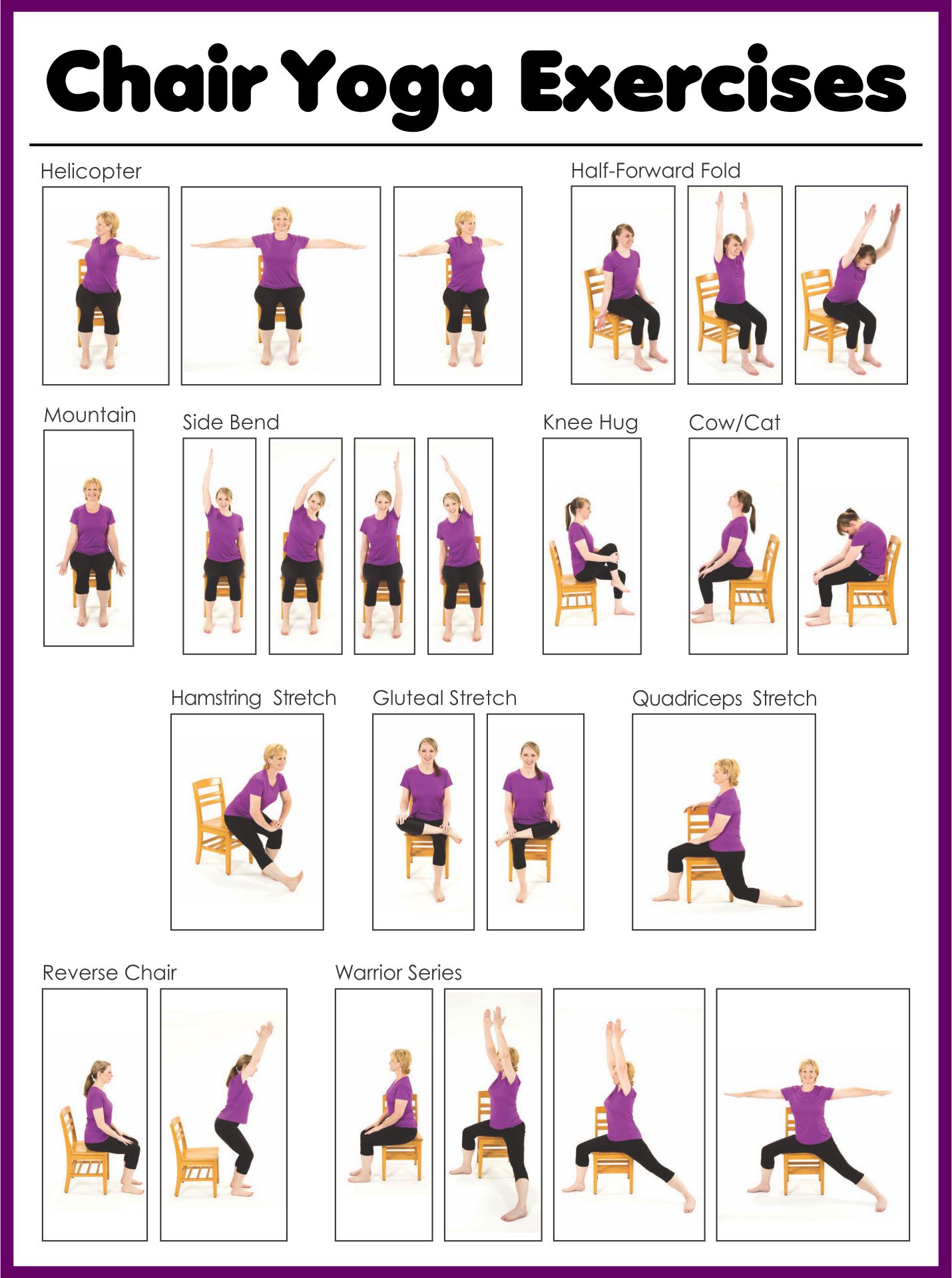 Printable Chair Exercises For Seniors - Minimalist Blank Printable