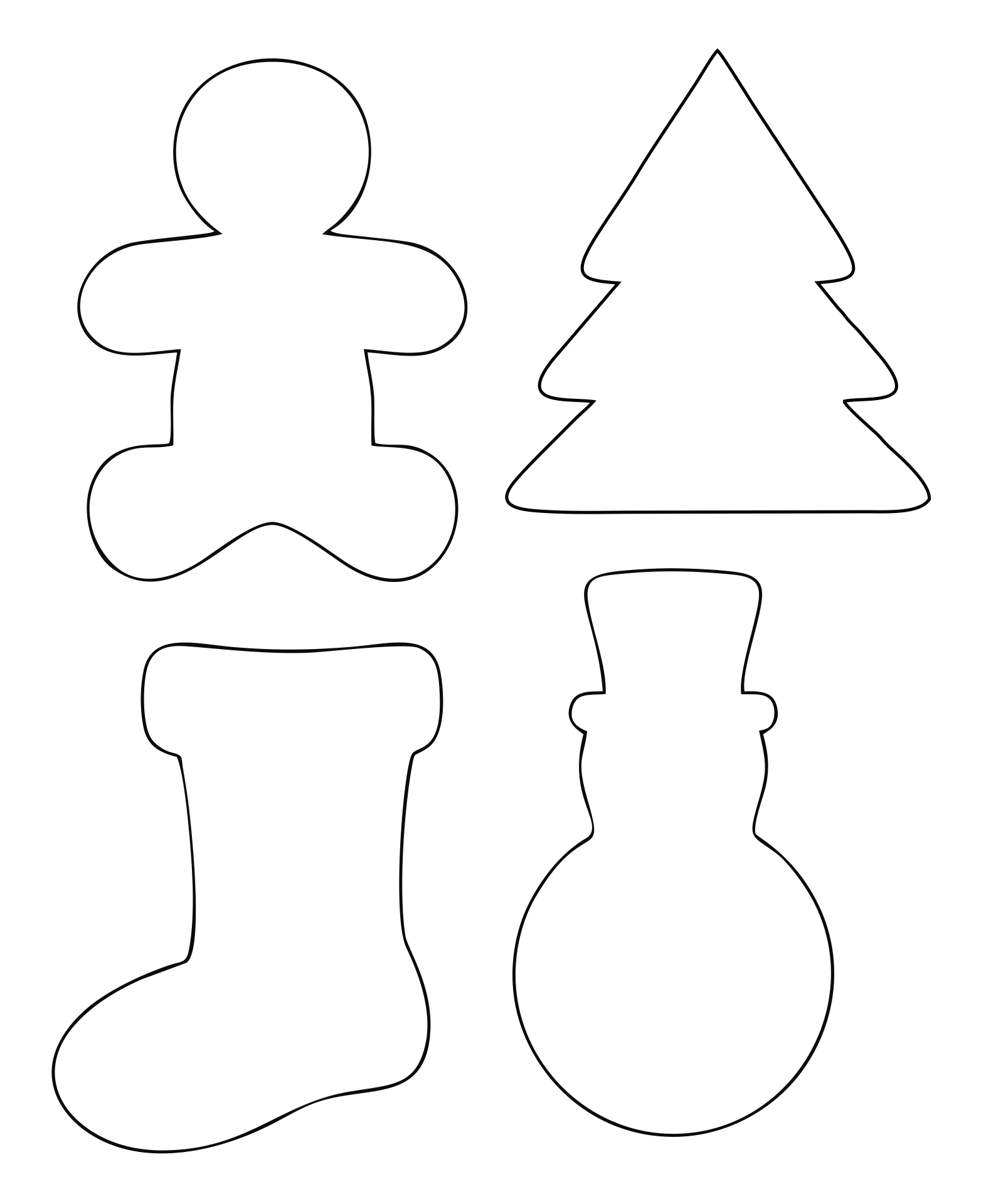 10 Best Free Printable Christmas Ornament Shapes - printablee.com