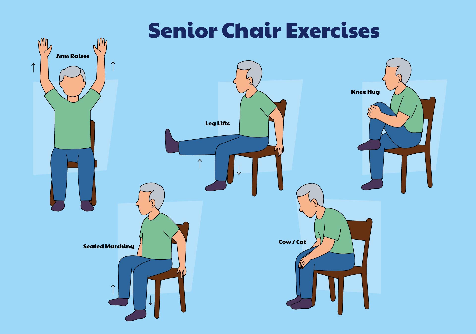 Senior Chair Exercises Printable Charts Chair Exercises 59 OFF