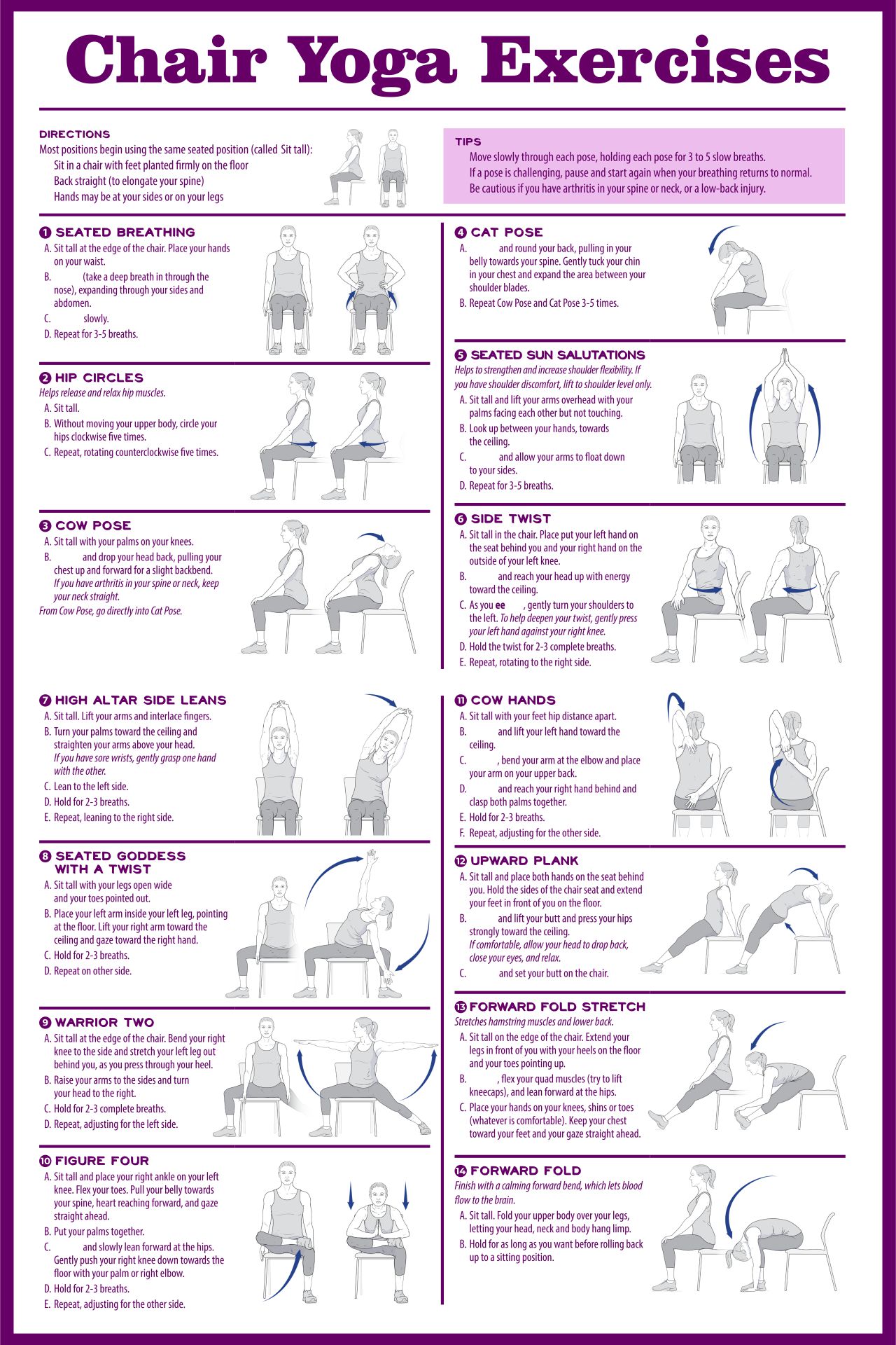 Printable Chair Exercises for Seniors