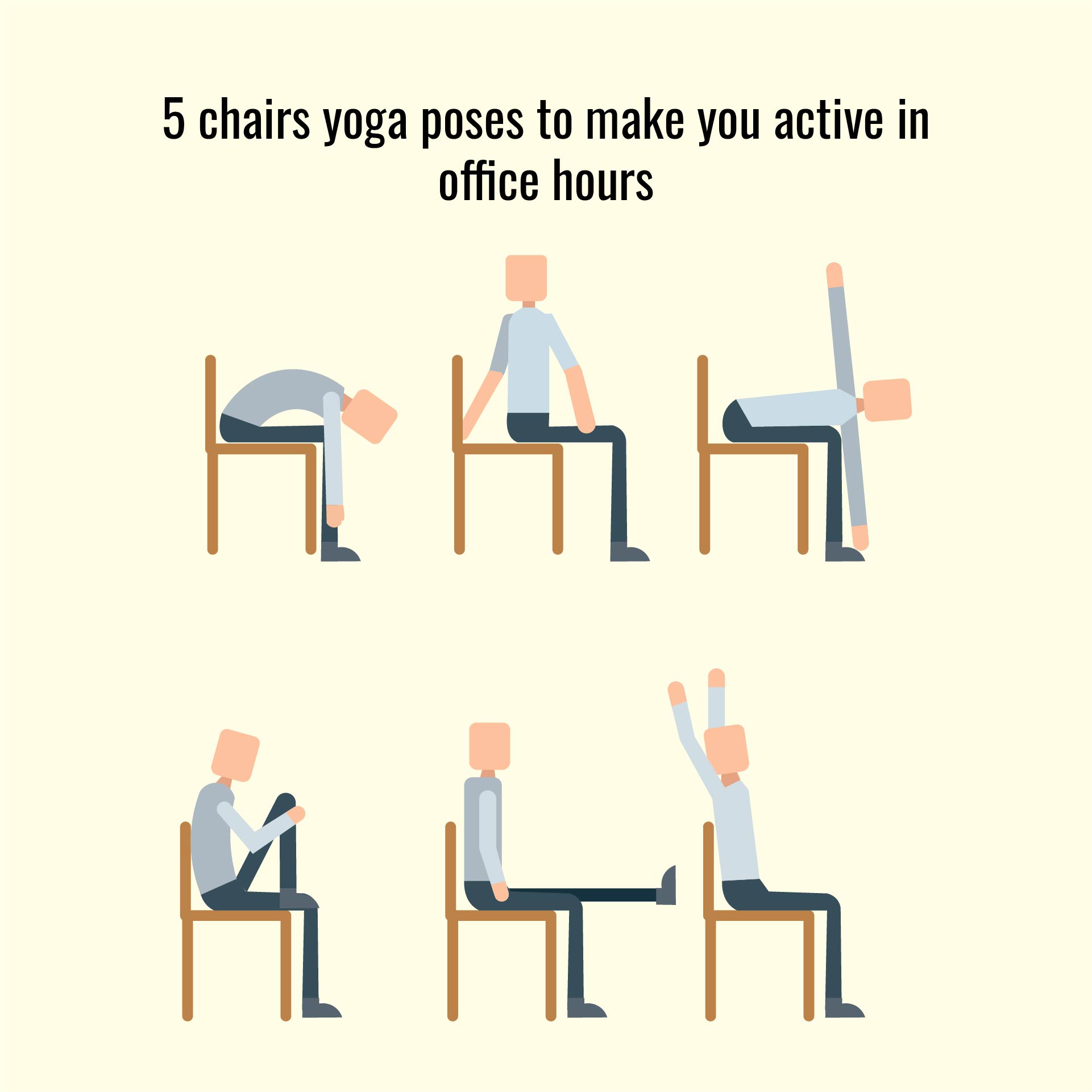 Free Printable Chair Yoga Exercises - Customize and Print