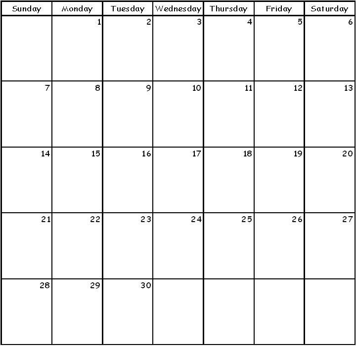 Какой день 30 апреля 2024. 30 Дневная таблица пустая. Таблица на 30 дней пустая. Календарь на 30 дней пустой. Таблица календарь на 30 дней.
