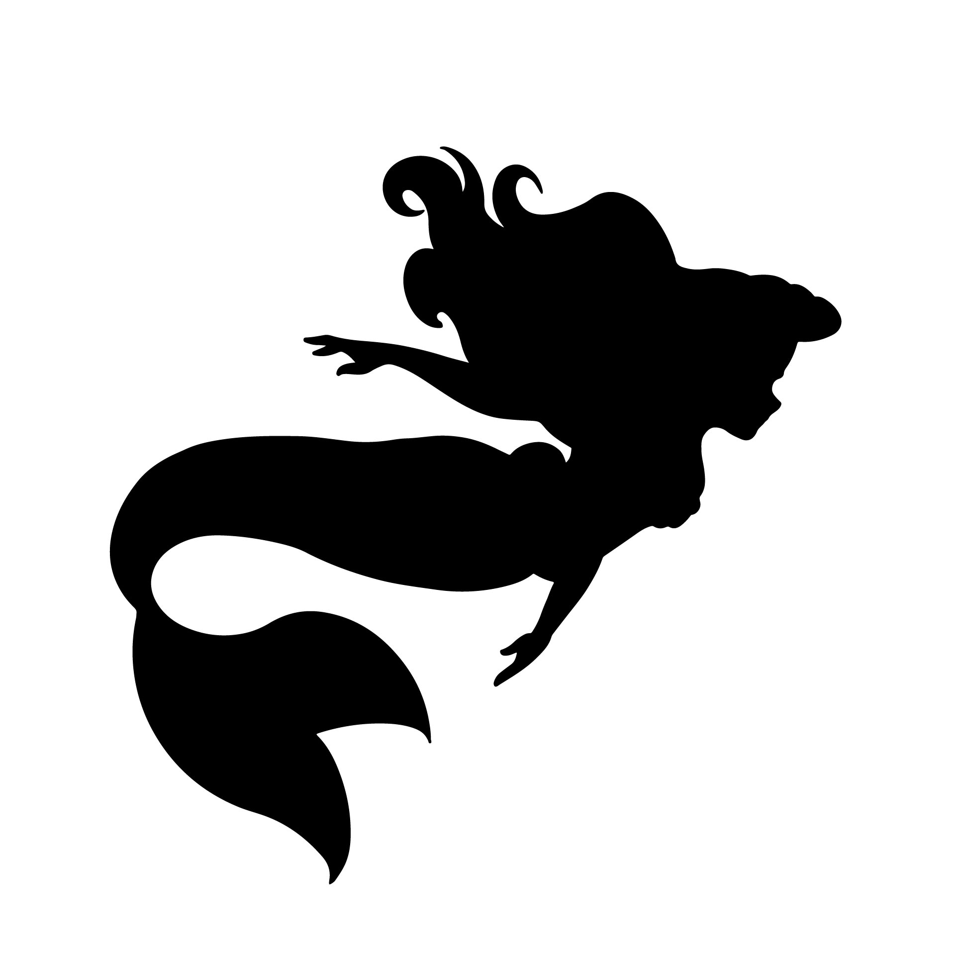 ariel-on-rock-silhouette
