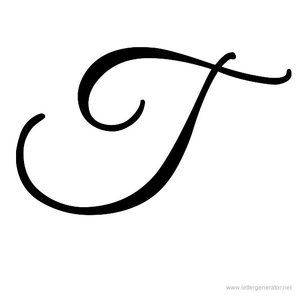 9 Best Images of Printable Cursive Letter T - Fancy Cursive Letter T ...