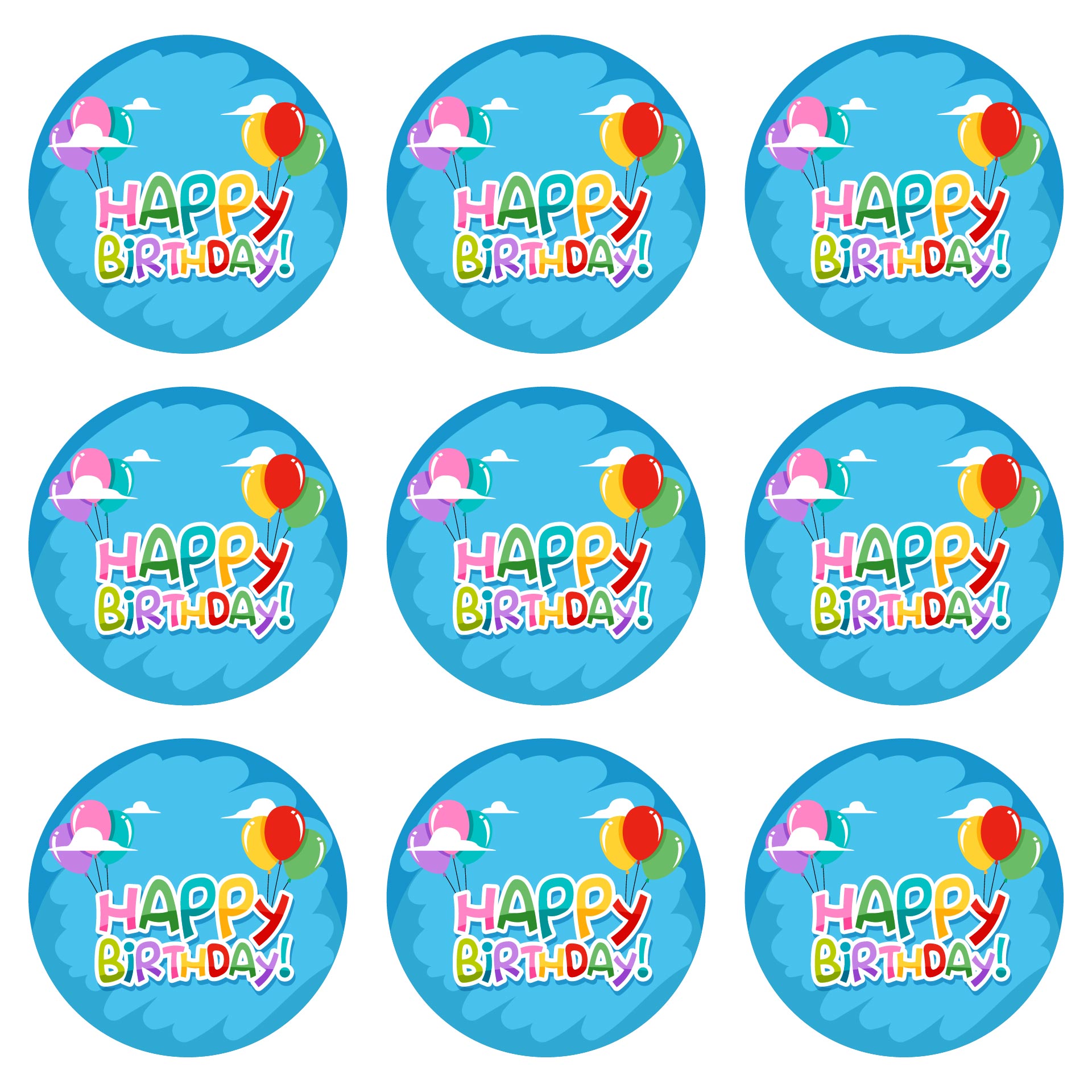 Free Printable Birthday Cupcake Toppers