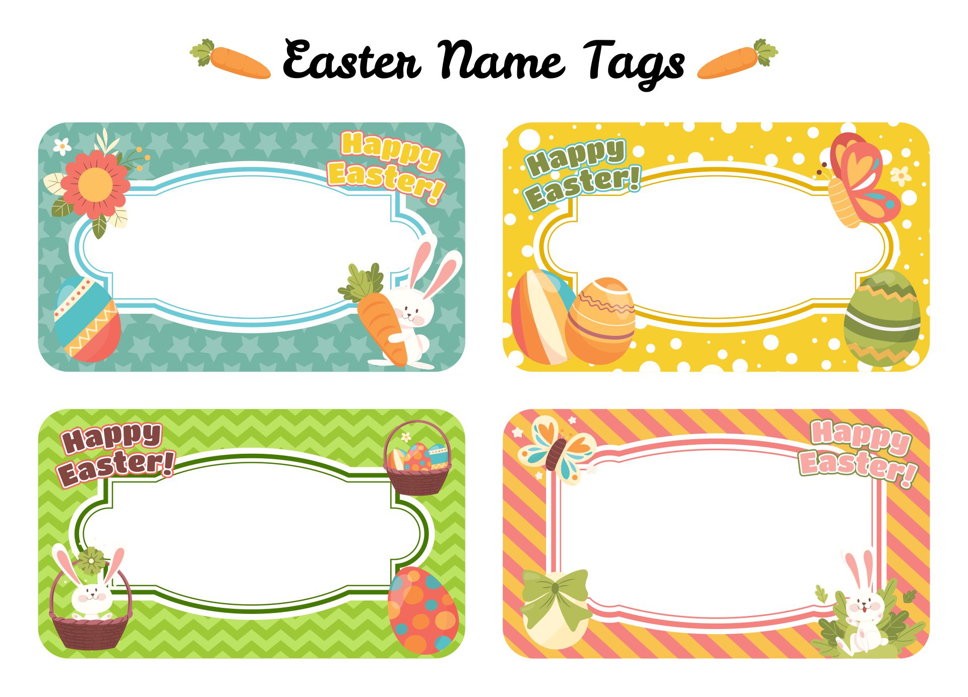 Printable Easter Name Tags